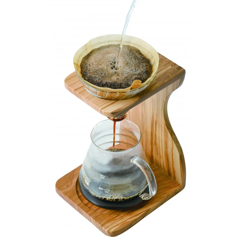 Hario V60 Pour Over Set - Olive Wood - Image 2
